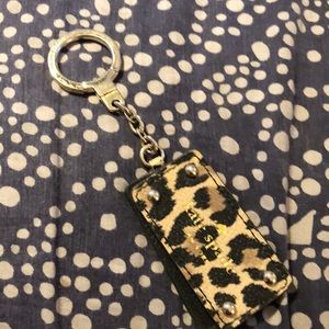 Kate Spade Leopard print mirror Keychain